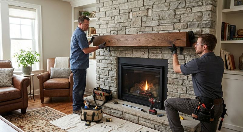 Fireplace Mantel Installation in Wilmington, NC