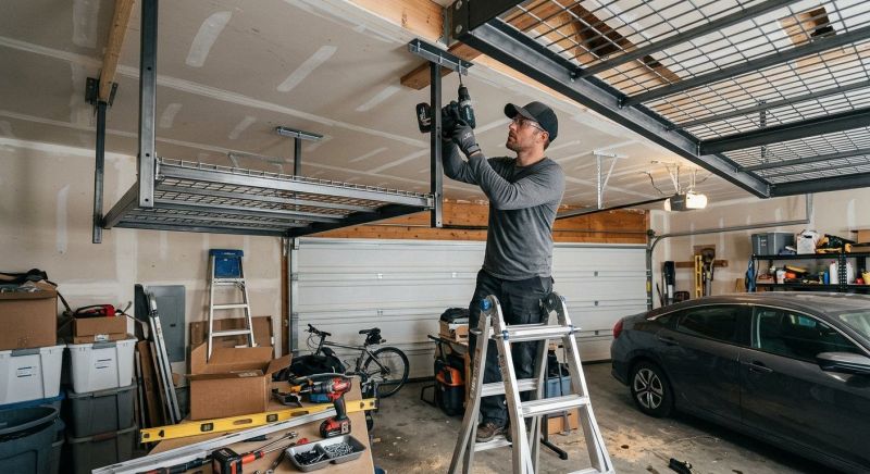 Ceiling Rack Installation in Rockville, MD