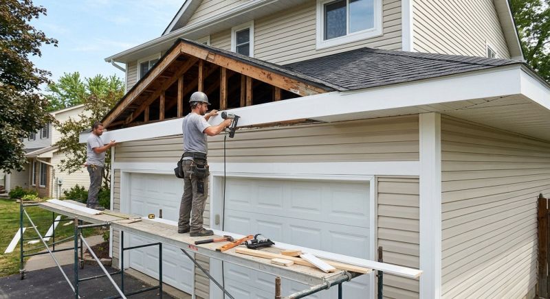 Garage Fascia Replacement in Conroe, TX