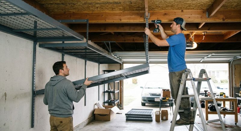 Garage Tool Rack Installation in Loudoun County, VA