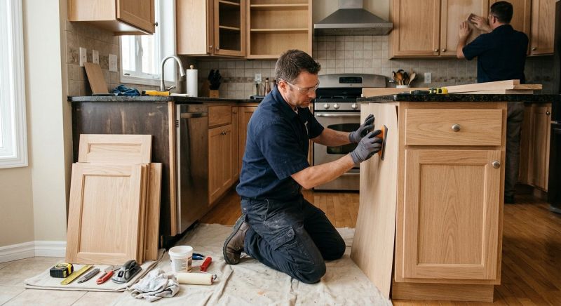 Oak Cabinet Remodeling in Dayton, OH