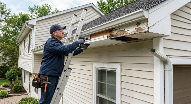 Soffit Damage Repair in Overland Park, KS